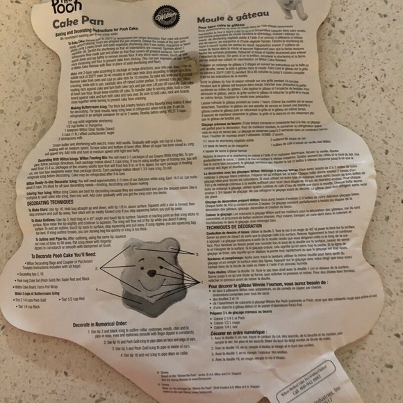 Winnie the Pooh Disney Wilton Cake Pan 2105 Vintage SOLD SOLD - Picture 8 of 9